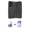 MARSİLYAN™- iPhone 17 Kılıf Siluet Işık Serisi - Siyah Bilvis 5in1 3D Magic Cam Ekran Koruyucu + Bilvis Titan Kamera Lens - GS