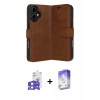 MARSİLYAN™- iPhone 17 Kılıf Siluet Işık Serisi - Siyah Bilvis 5in1 3D Magic Cam Ekran Koruyucu + Bilvis Titan Kamera Lens - GS