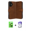 MARSİLYAN™- iPhone 17 Kılıf Siluet Işık Serisi - Siyah Bilvis 5in1 3D Magic Cam Ekran Koruyucu + Raze Metal Kamera Lens - GS