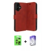 MARSİLYAN™- iPhone 17 Kılıf Siluet Işık Serisi - Siyah Bilvis 5in1 3D Magic Cam Ekran Koruyucu + Raze Metal Kamera Lens - GS