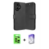 MARSİLYAN™- iPhone 17 Kılıf Siluet Işık Serisi - Siyah Bilvis 5in1 3D Magic Cam Ekran Koruyucu + Raze Metal Kamera Lens - GI