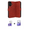MARSİLYAN™- iPhone 17 Kılıf Siluet Işık Serisi - Siyah Bilvis 5in1 5D Magic Hayalet Cam Ekran Koruyucu + Bilvis Titan Kamera Lens - LA