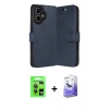 MARSİLYAN™- iPhone 17 Kılıf Siluet Işık Serisi - Siyah Bilvis 5in1 5D Magic Hayalet Cam Ekran Koruyucu + Gri Raze Metal Kamera Lens