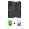 MARSİLYAN™- iPhone 17 Kılıf Siluet Işık Serisi - Siyah Bilvis 5in1 5D Magic Hayalet Cam Ekran Koruyucu + Raze Metal Kamera Lens - AKMI