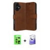 MARSİLYAN™- iPhone 17 Kılıf Siluet Işık Serisi - Siyah Bilvis 5in1 5D Magic Hayalet Cam Ekran Koruyucu + Raze Metal Kamera Lens - AKYL