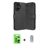 MARSİLYAN™- iPhone 17 Kılıf Siluet Işık Serisi - Siyah Joko Magic 5D Cam + Raze Metal Kamera Lens - AKMI