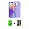 MARSİLYAN™- iPhone 17 Kılıf Siluet Minimal Prime - Şeffaf 360 Full Body Arka Koruyucu + Raze Metal Kamera Lens - AKMI
