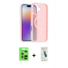 MARSİLYAN™- iPhone 17 Kılıf Siluet Minimal Prime - Şeffaf Pasifik Cam Ekran Koruyucu + Raze Metal Kamera Lens - AKMR
