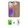 MARSİLYAN™- iPhone 17 Kılıf Siluet Minimal Prime - Şeffaf Pasifik Cam Ekran Koruyucu + Raze Metal Kamera Lens - AKMR
