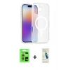 MARSİLYAN™- iPhone 17 Kılıf Siluet Minimal Prime - Şeffaf Pasifik Cam Ekran Koruyucu + Raze Metal Kamera Lens - AKYL