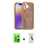MARSİLYAN™- iPhone 17 Kılıf Siluet Minimal Prime - Şeffaf Pasifik Cam Ekran Koruyucu + Raze Metal Kamera Lens - AKYL