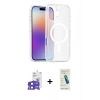 MARSİLYAN™- iPhone 17 Kılıf Siluet Minimal Prime - Şeffaf Pasifik Cam Ekran Koruyucu + Bilvis Titan Kamera Lens - SH