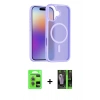 MARSİLYAN™- iPhone 17 Kılıf Siluet Minimal Prime - Siyah 360 Mat Full Body Arka Koruyucu + Raze Metal Kamera Lens - AKYL