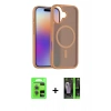 MARSİLYAN™- iPhone 17 Kılıf Siluet Minimal Prime - Siyah 360 Mat Full Body Arka Koruyucu + Raze Metal Kamera Lens - AKYL