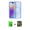 MARSİLYAN™- iPhone 17 Kılıf Siluet Minimal Prime - Siyah 360 Mat Full Body Arka Koruyucu + Raze Metal Kamera Lens - AKYL