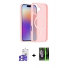 MARSİLYAN™- iPhone 17 Kılıf Siluet Minimal Prime - Siyah 360 Mat Full Body Arka Koruyucu + Bilvis Titan Kamera Lens - LA