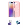 MARSİLYAN™- iPhone 17 Kılıf Siluet Minimal Prime - Siyah 3D Antistatik Cam Ekran Koruyucu + Bilvis Titan Kamera Lens - SH