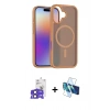MARSİLYAN™- iPhone 17 Kılıf Siluet Minimal Prime - Siyah 3D Antistatik Cam Ekran Koruyucu + Bilvis Titan Kamera Lens - SH