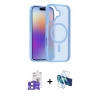 MARSİLYAN™- iPhone 17 Kılıf Siluet Minimal Prime - Siyah 3D Antistatik Seramik Nano Ekran Koruyucu + Bilvis Titan Kamera Lens - AKMI