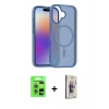 MARSİLYAN™- iPhone 17 Kılıf Siluet Minimal Prime - Siyah Bilvis 3D Cam Ekran Koruyucu + Raze Metal Kamera Lens - AKYL