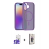 MARSİLYAN™- iPhone 17 Kılıf Siluet Minimal Prime - Siyah Bilvis 3D Cam Ekran Koruyucu + Bilvis Titan Kamera Lens - AKMI