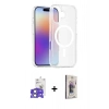 MARSİLYAN™- iPhone 17 Kılıf Siluet Minimal Prime - Siyah Bilvis 3D Cam Ekran Koruyucu + Bilvis Titan Kamera Lens - AKYL
