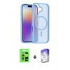 MARSİLYAN™- iPhone 17 Kılıf Siluet Minimal Prime - Siyah Bilvis 5in1 3D Magic Cam Ekran Koruyucu + Raze Metal Kamera Lens - AKYL