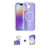 MARSİLYAN™- iPhone 17 Kılıf Siluet Minimal Prime - Siyah Bilvis 5in1 3D Magic Cam Ekran Koruyucu + Bilvis Titan Kamera Lens - AKYL