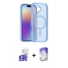 MARSİLYAN™- iPhone 17 Kılıf Siluet Minimal Prime - Siyah Bilvis 5in1 3D Magic Cam Ekran Koruyucu + Bilvis Titan Kamera Lens - SH