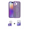 MARSİLYAN™- iPhone 17 Kılıf Siluet Minimal Prime - Siyah Bilvis 5in1 5D Magic Hayalet Cam Ekran Koruyucu + Bilvis Titan Kamera Lens - LA