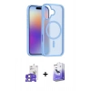 MARSİLYAN™- iPhone 17 Kılıf Siluet Minimal Prime - Siyah Bilvis 5in1 5D Magic Hayalet Cam Ekran Koruyucu + Bilvis Titan Kamera Lens - AKYL