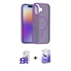 MARSİLYAN™- iPhone 17 Kılıf Siluet Minimal Prime - Siyah Bilvis 5in1 5D Magic Hayalet Cam Ekran Koruyucu + Bilvis Titan Kamera Lens - SH