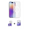 MARSİLYAN™- iPhone 17 Kılıf Siluet Minimal Prime - Siyah Bilvis 5in1 5D Magic Hayalet Cam Ekran Koruyucu + Bilvis Titan Kamera Lens - AKYL