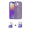 MARSİLYAN™- iPhone 17 Kılıf Siluet Minimal Prime - Siyah Bilvis 5in1 5D Magic Hayalet Cam Ekran Koruyucu + Bilvis Titan Kamera Lens - GS