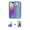 MARSİLYAN™- iPhone 17 Kılıf Siluet Minimal Prime - Siyah Bilvis Hayalet Cam Ekran Koruyucu + Bilvis Titan Kamera Lens - AKMI