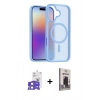 MARSİLYAN™- iPhone 17 Kılıf Siluet Minimal Prime - Siyah Bilvis Hayalet Cam Ekran Koruyucu + Bilvis Titan Kamera Lens - AKMI