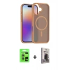 MARSİLYAN™- iPhone 17 Kılıf Siluet Minimal Prime - Siyah Bilvis Hayalet Cam Ekran Koruyucu + Raze Metal Kamera Lens - AKYL