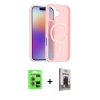 MARSİLYAN™- iPhone 17 Kılıf Siluet Minimal Prime - Siyah Bilvis Hayalet Cam Ekran Koruyucu + Raze Metal Kamera Lens - AKYL