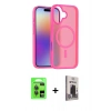 MARSİLYAN™- iPhone 17 Kılıf Siluet Minimal Prime - Siyah Bilvis Hayalet Cam Ekran Koruyucu + Raze Metal Kamera Lens - GI