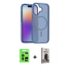 MARSİLYAN™- iPhone 17 Kılıf Siluet Minimal Prime - Siyah Bilvis Hayalet Cam Ekran Koruyucu + Raze Metal Kamera Lens - GI
