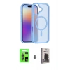 MARSİLYAN™- iPhone 17 Kılıf Siluet Minimal Prime - Siyah Bilvis Hayalet Cam Ekran Koruyucu + Raze Metal Kamera Lens - GI