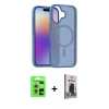 MARSİLYAN™- iPhone 17 Kılıf Siluet Minimal Prime - Siyah Bilvis Hayalet Cam Ekran Koruyucu + Raze Metal Kamera Lens - GS