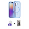 MARSİLYAN™- iPhone 17 Kılıf Siluet Minimal Prime - Siyah Bilvis Hayalet Cam Ekran Koruyucu + Bilvis Titan Kamera Lens - SH