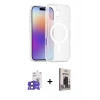 MARSİLYAN™- iPhone 17 Kılıf Siluet Minimal Prime - Siyah Bilvis Hayalet Cam Ekran Koruyucu + Bilvis Titan Kamera Lens - SH