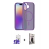 MARSİLYAN™- iPhone 17 Kılıf Siluet Minimal Prime - Siyah Bilvis Hayalet Cam Ekran Koruyucu + Bilvis Titan Kamera Lens - SH