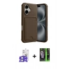 MARSİLYAN™- iPhone 17 Kılıf Vadi Çizgi Prime - Şeffaf 360 Full Body Arka Koruyucu + Bilvis Titan Kamera Lens - AKMI