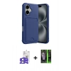 MARSİLYAN™- iPhone 17 Kılıf Vadi Çizgi Prime - Şeffaf 360 Full Body Arka Koruyucu + Bilvis Titan Kamera Lens - AKMI
