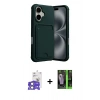 MARSİLYAN™- iPhone 17 Kılıf Vadi Çizgi Prime - Şeffaf 360 Full Body Arka Koruyucu + Bilvis Titan Kamera Lens - AKYL