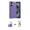 MARSİLYAN™- iPhone 17 Kılıf Vadi Çizgi Prime - Şeffaf Pasifik Cam Ekran Koruyucu + Bilvis Titan Kamera Lens - GS