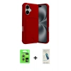 MARSİLYAN™- iPhone 17 Kılıf Vadi Çizgi Prime - Şeffaf Pasifik Cam Ekran Koruyucu + Raze Metal Kamera Lens - GS